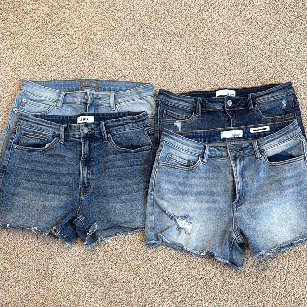 Junior denim shorts bundle Just USA, Vervet and JBD